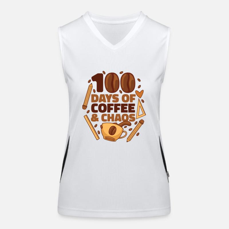School Coffee and Chaos Women's Functional Contrast Tank Top