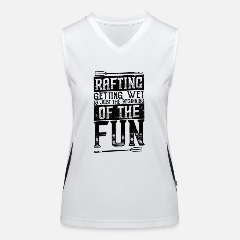 Fluss Rafting Funktionelles Kontrast-Tank Top für Frauen