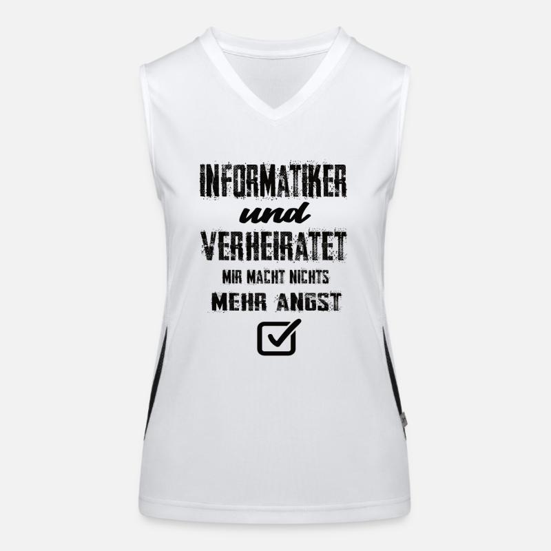 Informatiker Funktionelles Kontrast-Tank Top für Frauen