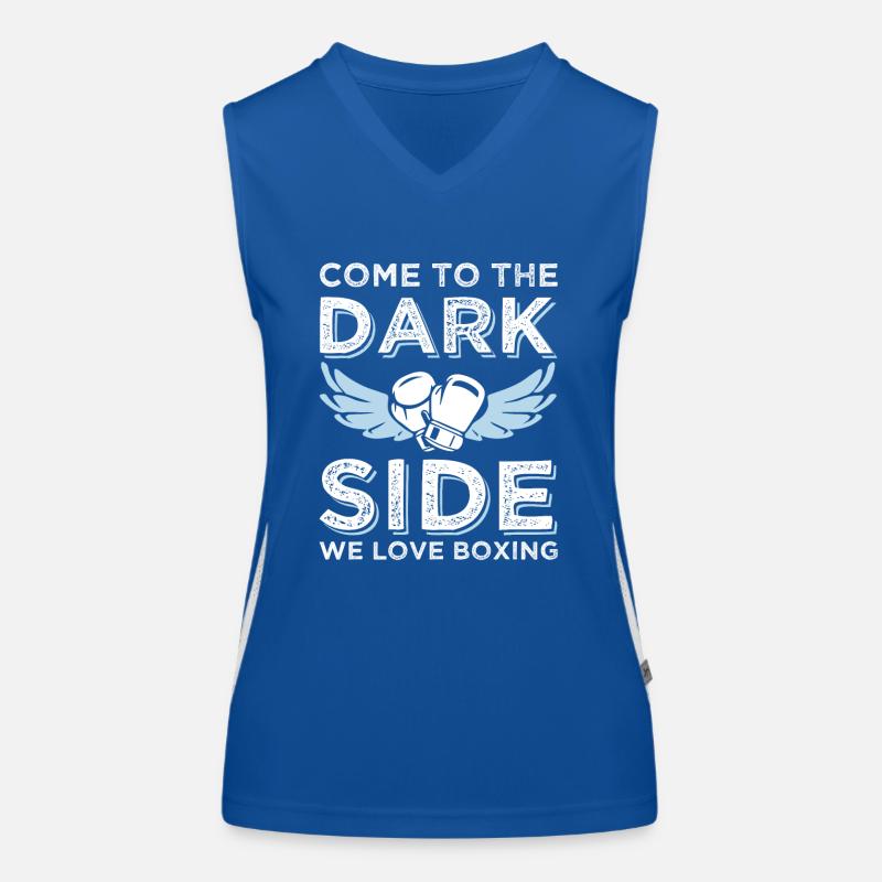 boxen lustiger spruch Funktionelles Kontrast-Tank Top für Frauen