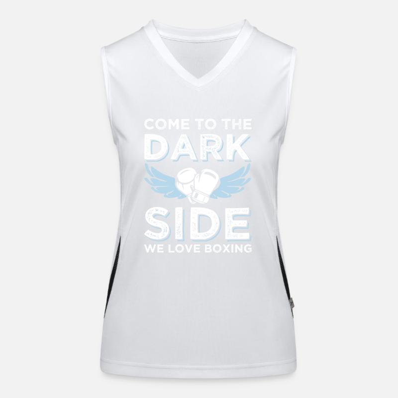 boxen lustiger spruch Funktionelles Kontrast-Tank Top für Frauen
