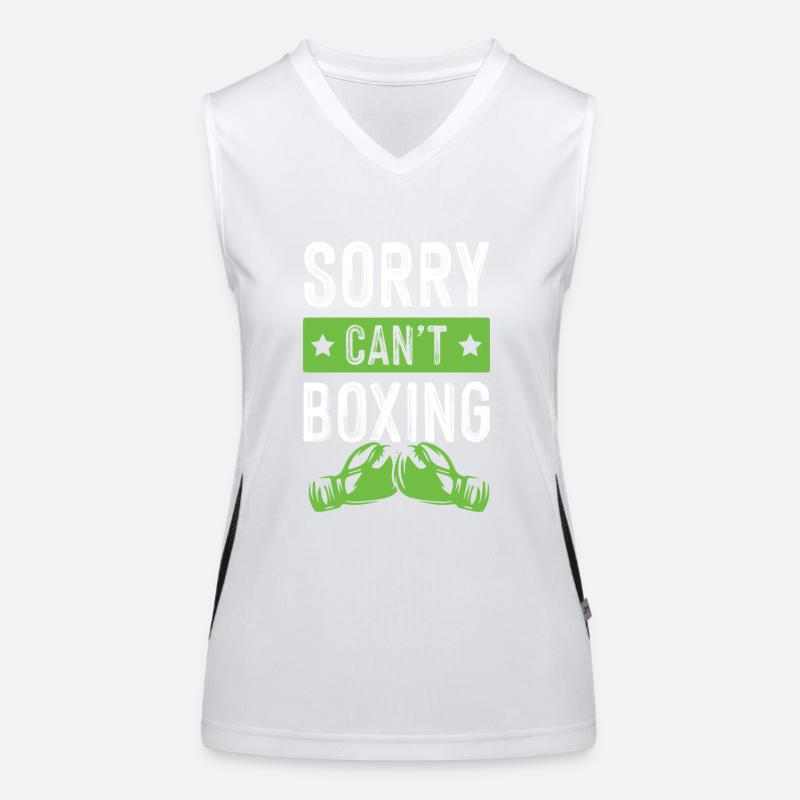 boxen lustiger spruch Funktionelles Kontrast-Tank Top für Frauen