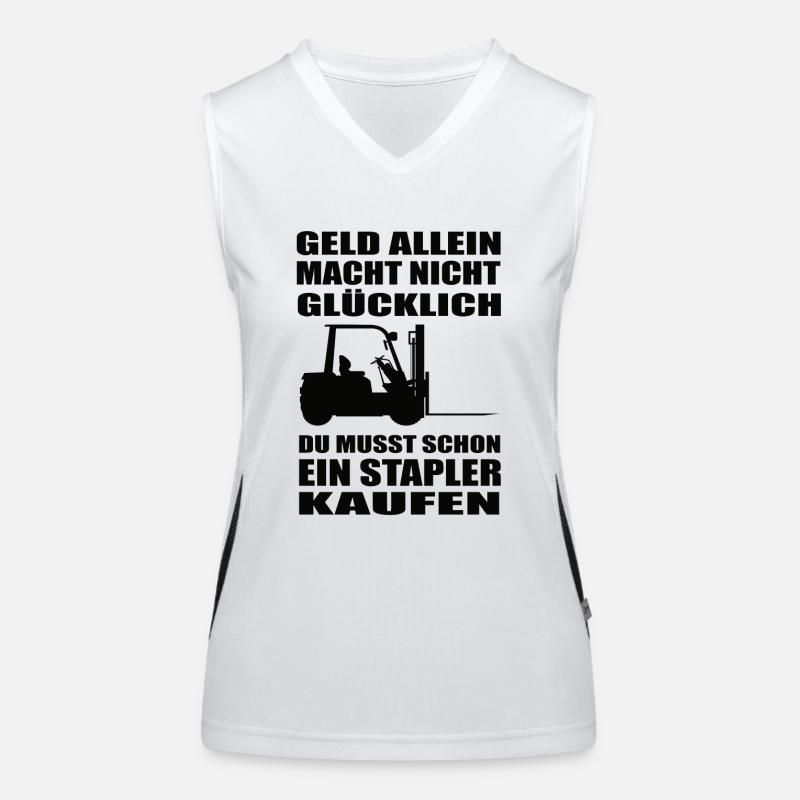Stapler Funktionelles Kontrast-Tank Top für Frauen