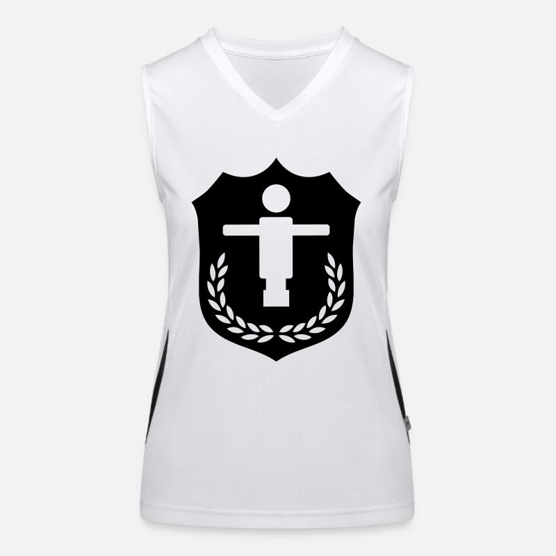 Kicker Wappen Funktionelles Kontrast-Tank Top für Frauen