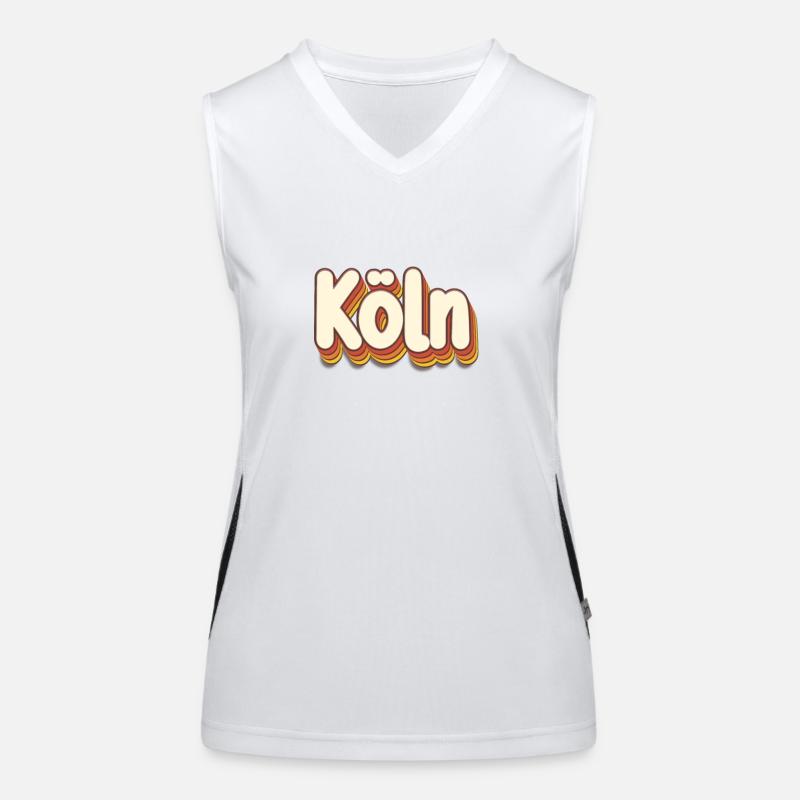 Kölnerin Kölner Köln Funktionelles Kontrast-Tank Top für Frauen