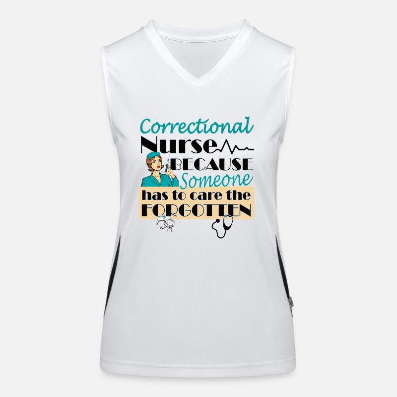 Gefängniss Krankenschwester Funktionelles Kontrast-Tank Top für Frauen