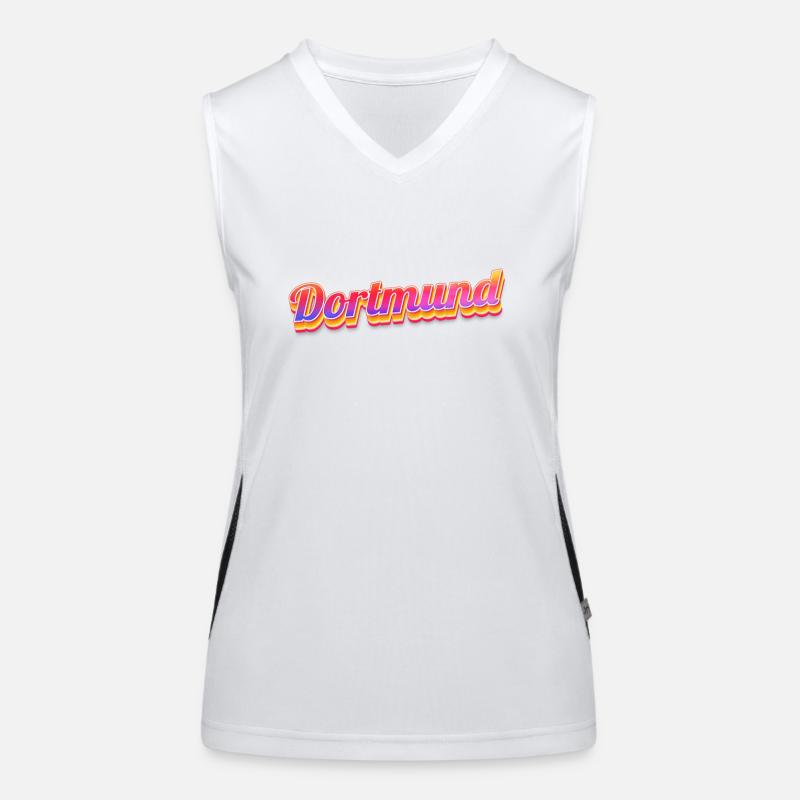 Dortmunderin Dortmunder Dortmund Funktionelles Kontrast-Tank Top für Frauen