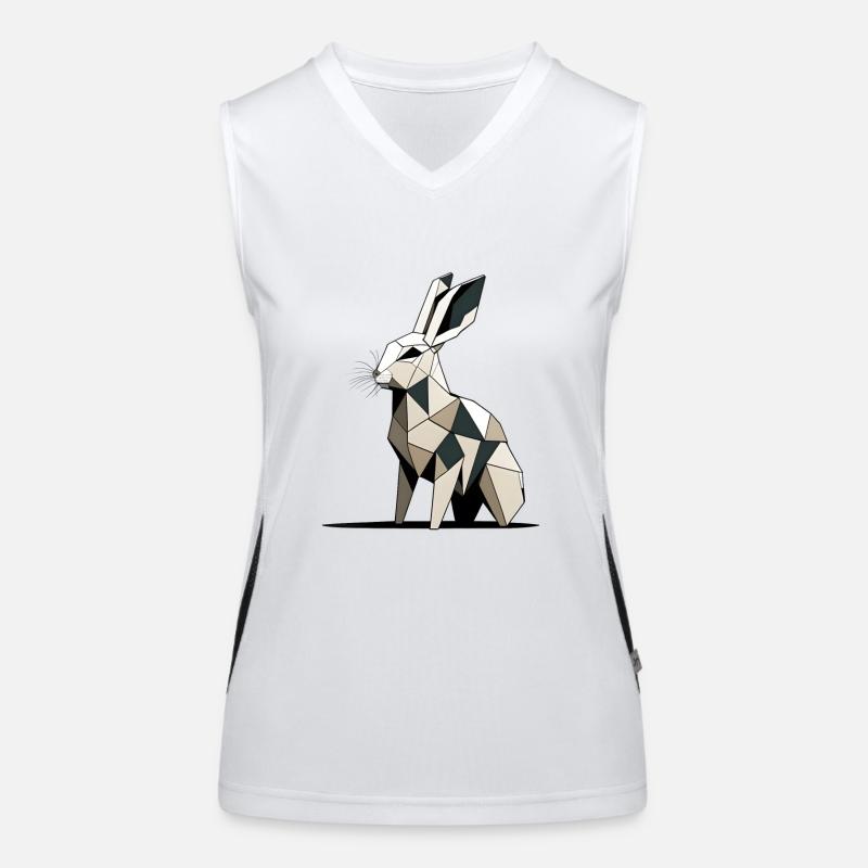Polygon Rabbit Women's Functional Contrast Tank Top