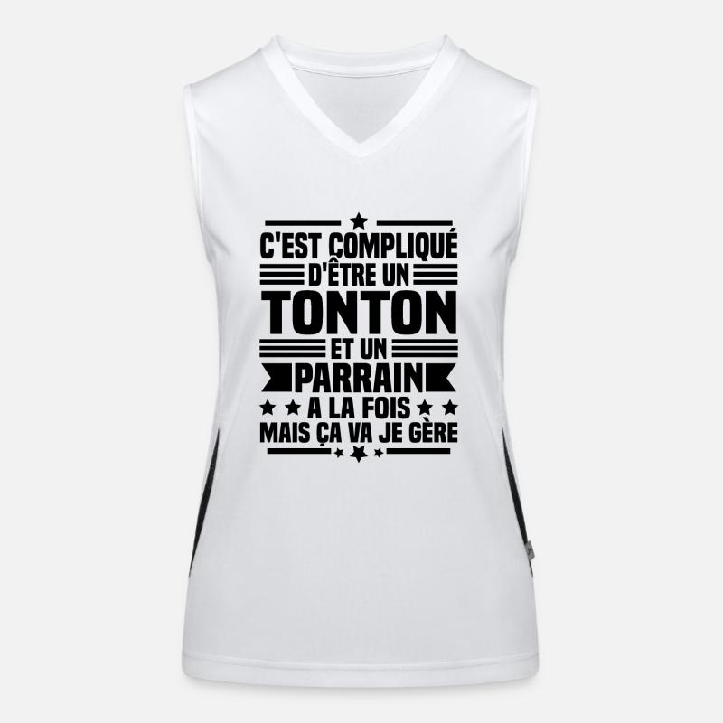 Tonton et Parrain Débardeur respirant contrasté Femme