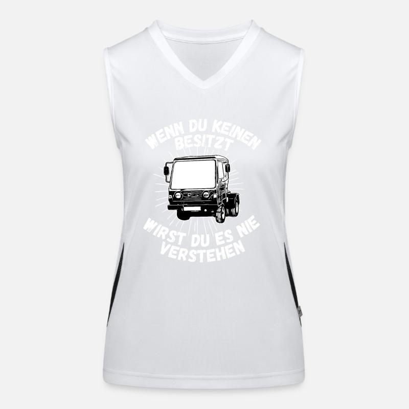 Multicar M25 Multicar Neu Multricar Lastkraftwagen Funktionelles Kontrast-Tank Top für Frauen