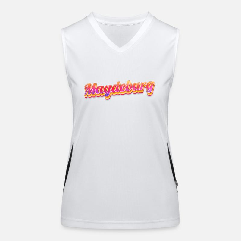Magdeburgerin Magdeburger Magdebourg Débardeur respirant contrasté Femme