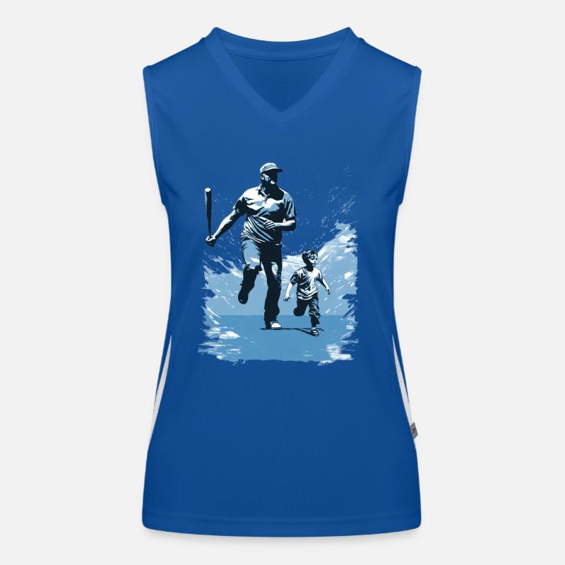 Baseball Father's Day Mother's Day Gift Idea Women's Functional Contrast Tank Top