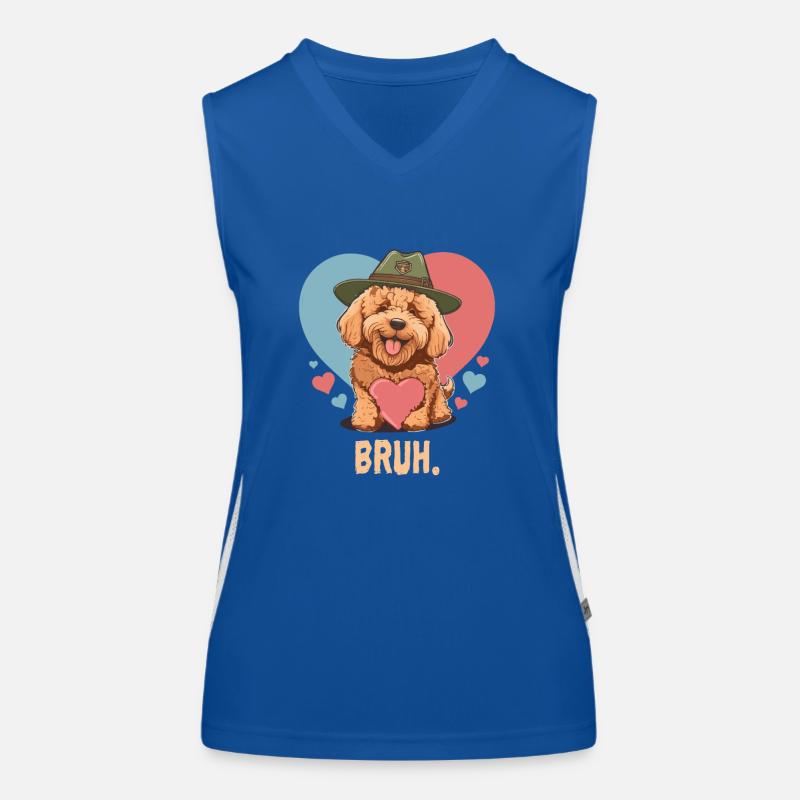 Goldendoodle Papa Chien mignon Maman Doodle Mama Chien Débardeur respirant contrasté Femme