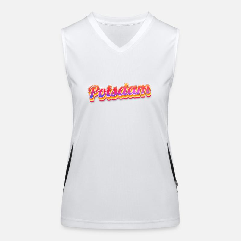 Potsdamerin Potsdamer Potsdam Funktionelles Kontrast-Tank Top für Frauen