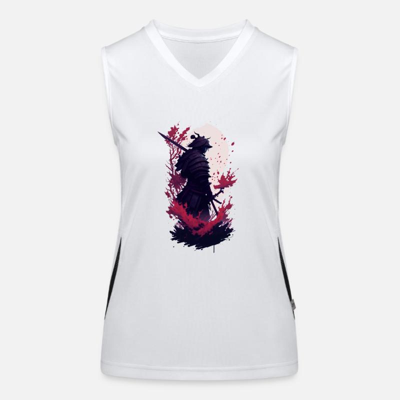 Shadow Samurai: Colorful Chaos Unleashed Funktionelles Kontrast-Tank Top für Frauen