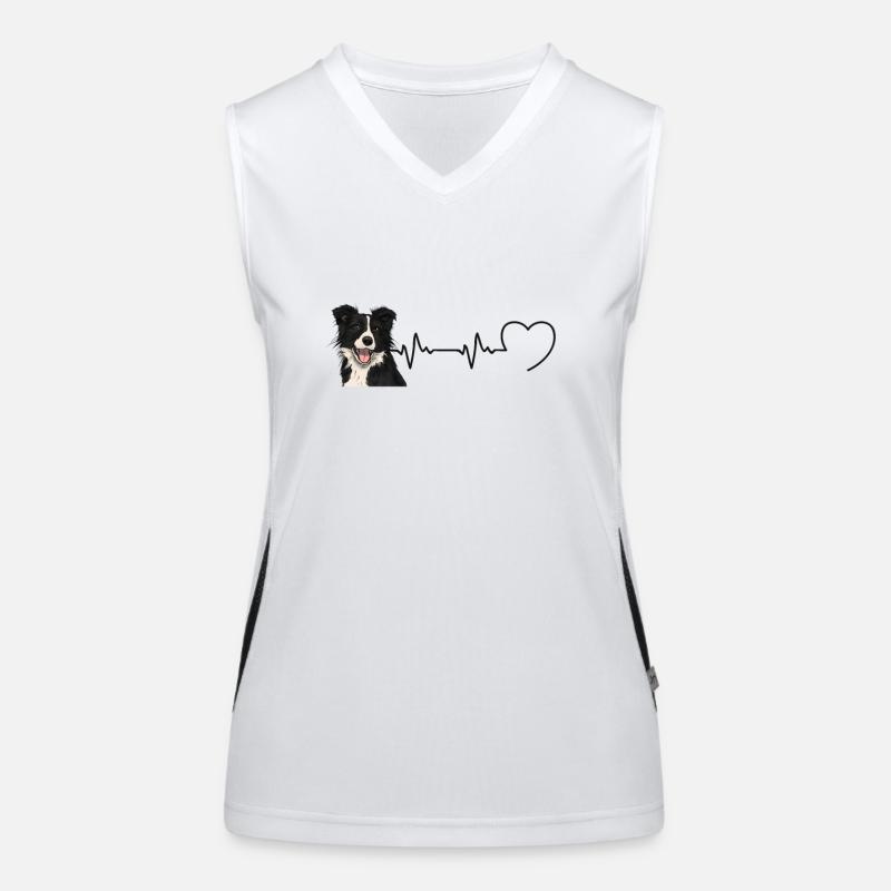 Beat Border Collie Man Humor Geschenkidee Funktionelles Kontrast-Tank Top für Frauen
