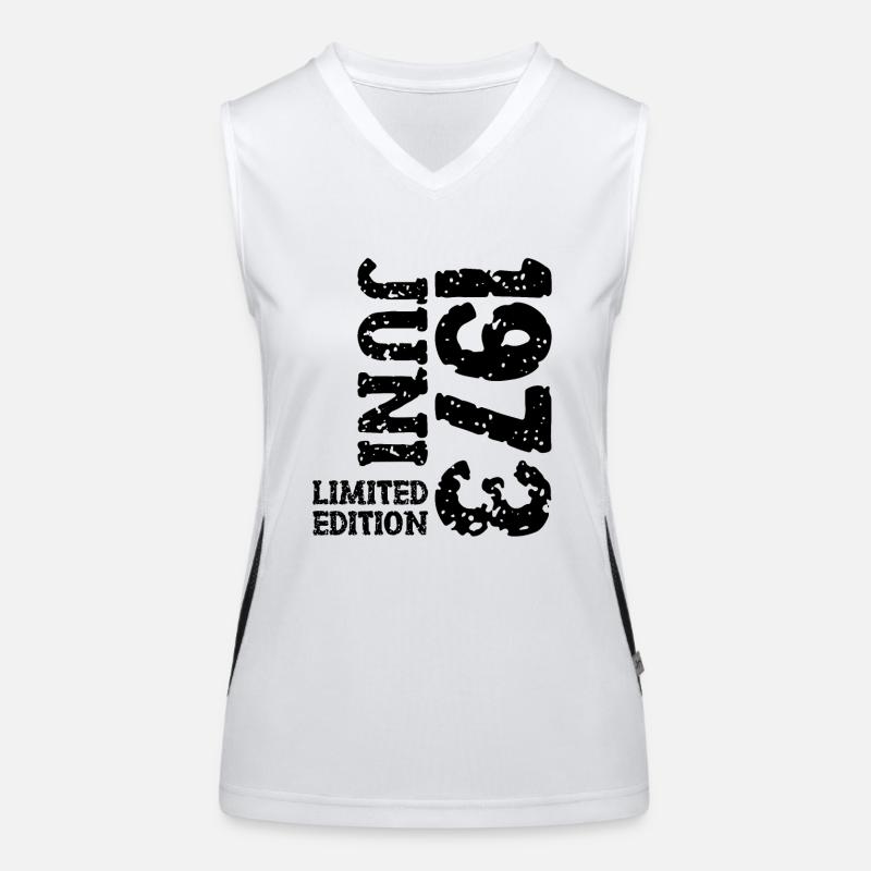 1973 Juni Limited Edition Geburtstag Geschenk Funktionelles Kontrast-Tank Top für Frauen