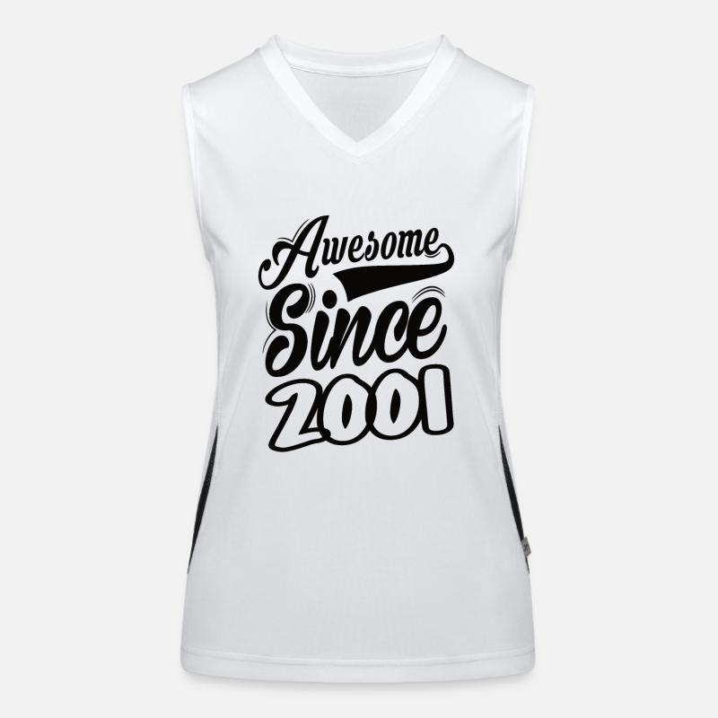 Awesome Since 2001 Women's Functional Contrast Tank Top