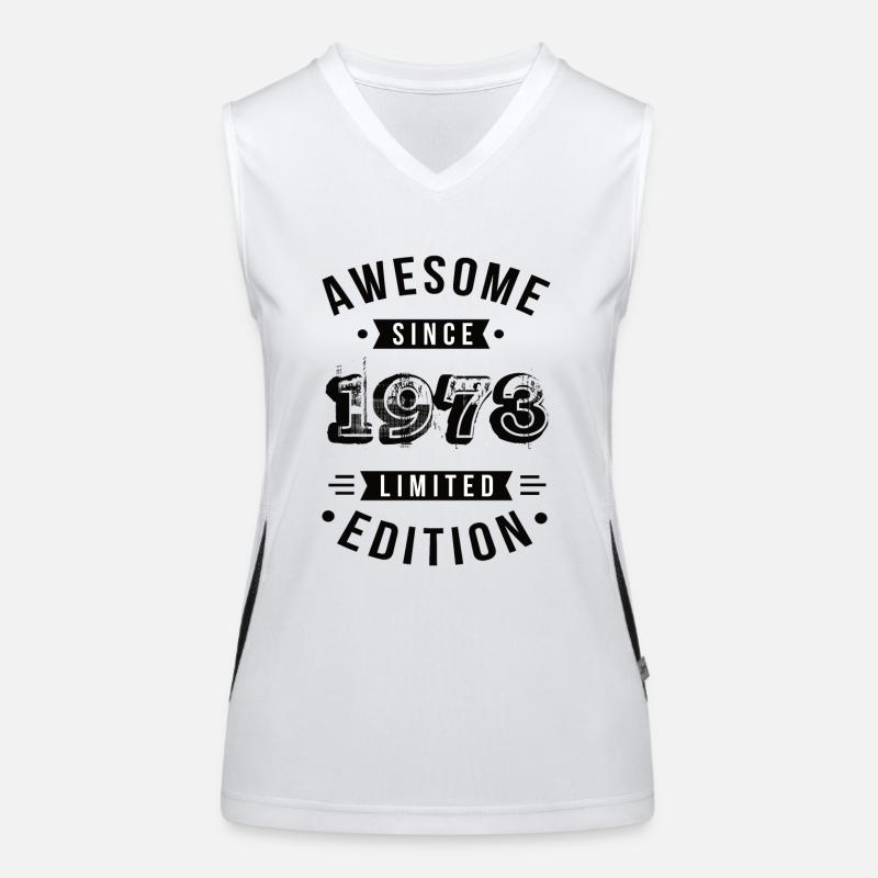 Awesome Since 1973 Limited Edition Funktionelles Kontrast-Tank Top für Frauen