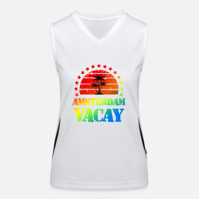 Amsterdam Holidays Women's Functional Contrast Tank Top