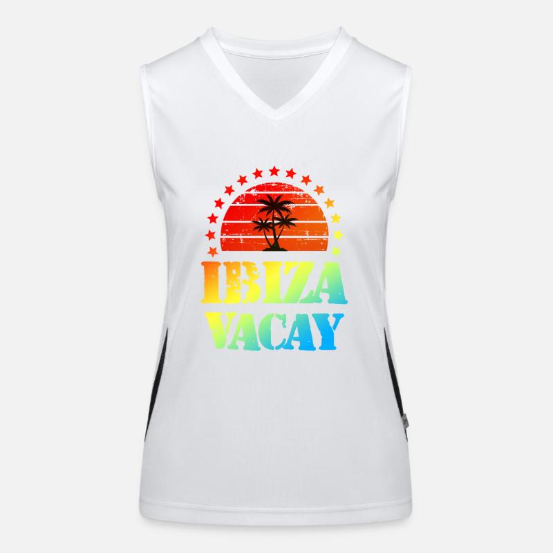 Ibiza Urlaub Funktionelles Kontrast-Tank Top für Frauen