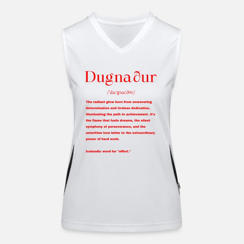 Isländisch Definition Funktionelles Kontrast-Tank Top für Frauen