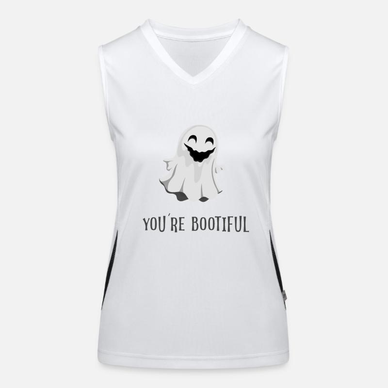 Tu es bootiful boo ghost Débardeur respirant contrasté Femme