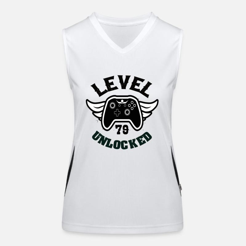 Level 79 Unlocked 79 Birthday Women's Functional Contrast Tank Top