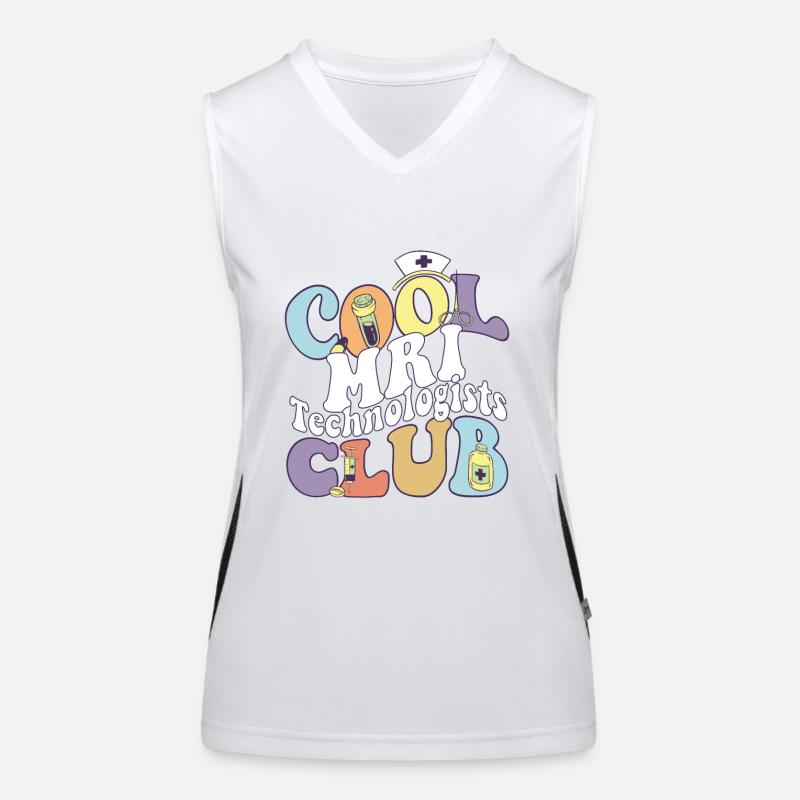 Cool Mri Technologists Club Rad Tech Squad Débardeur respirant contrasté Femme
