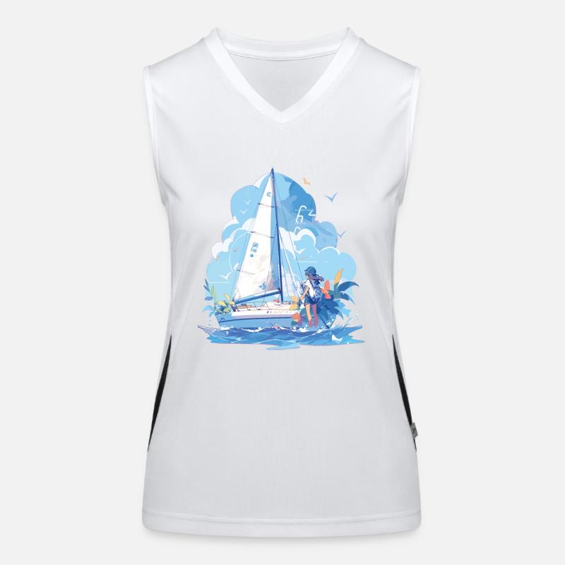 Régate Voile Débardeur respirant contrasté Femme