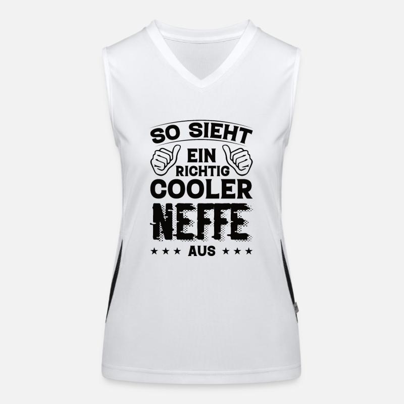 Neffe Neffe Geburtstag Neffe Sprüche Bester Neffe Funktionelles Kontrast-Tank Top für Frauen