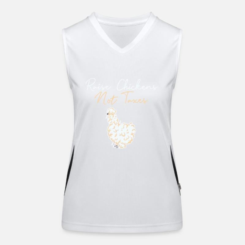 Support Ranch Homestead Farming Raise Chickens Women's Functional Contrast Tank Top