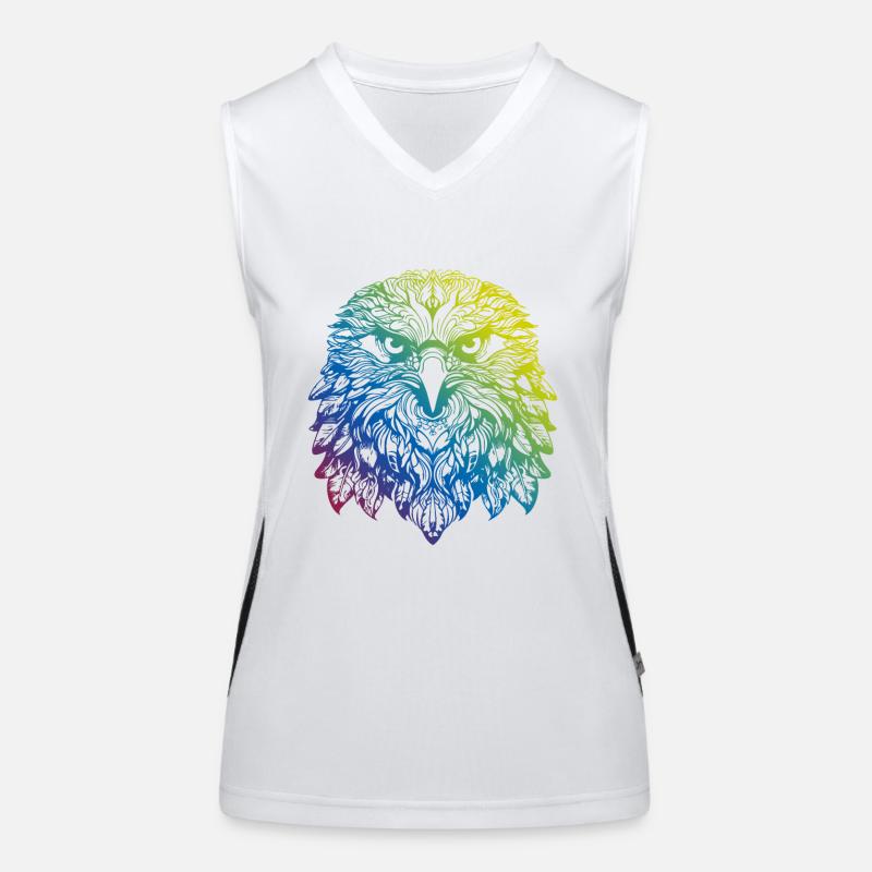 Adler Mandala Boho Funktionelles Kontrast-Tank Top für Frauen