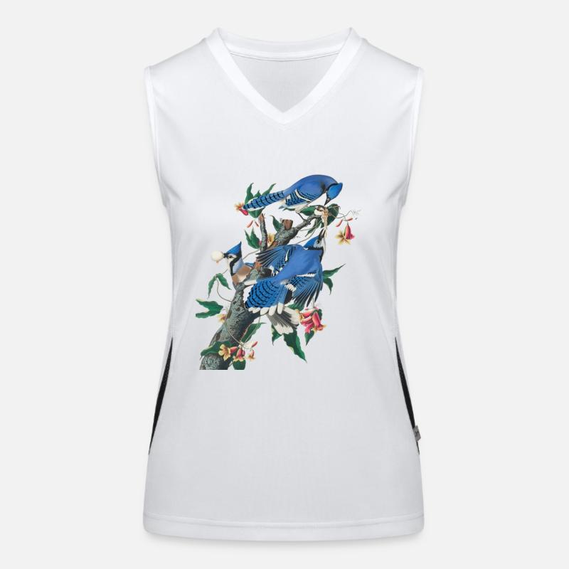Audubon Blue Jay Débardeur respirant contrasté Femme
