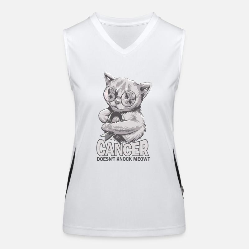 Cancer doesn't hit brain cancer Women's Functional Contrast Tank Top