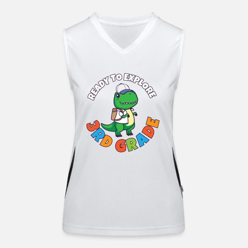 First Day Of School Day Ready to Explore 3rd Funktionelles Kontrast-Tank Top für Frauen