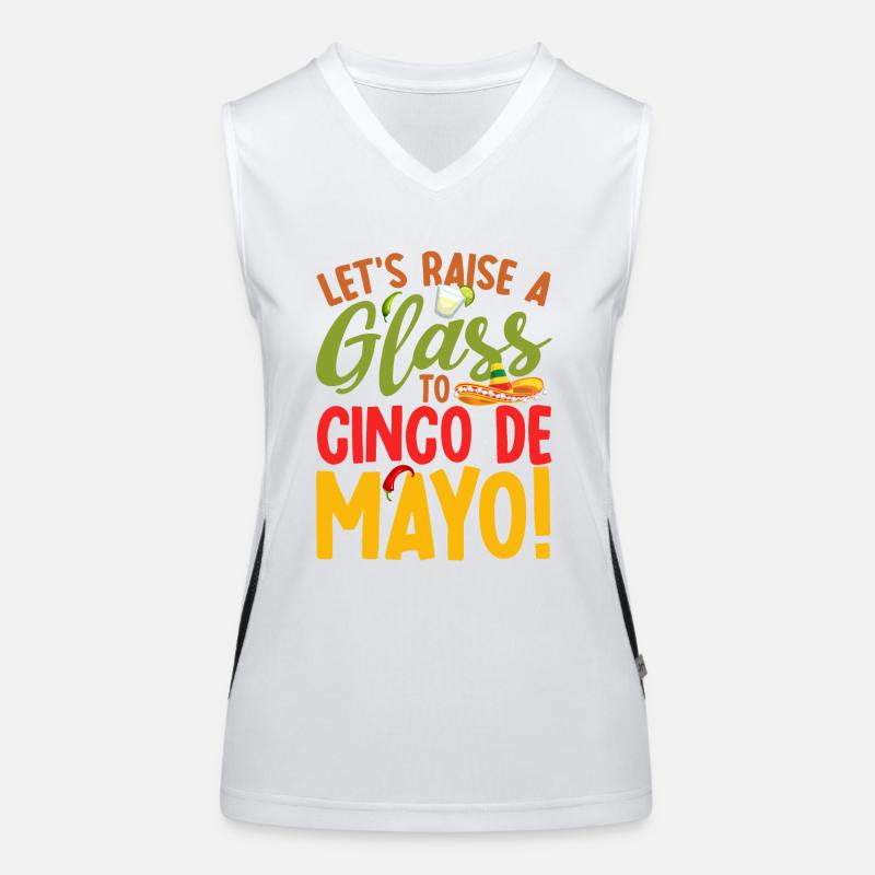 Cinco De Mayo Party Viva Mexico Cinco De Mayo Lehr Débardeur respirant contrasté Femme