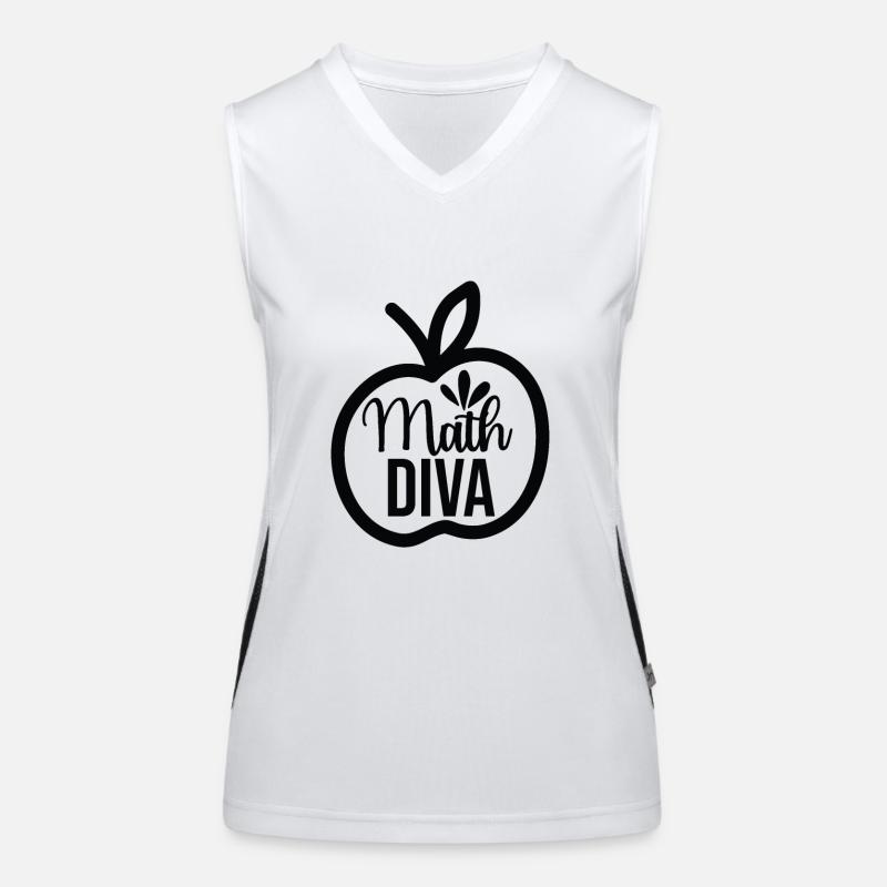 Math Diva, Pour toutes les divas qui aiment les maths Débardeur respirant contrasté Femme