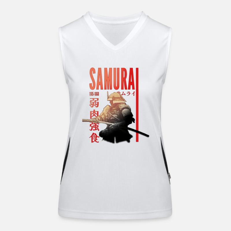 Samurai Warrior Women's Functional Contrast Tank Top