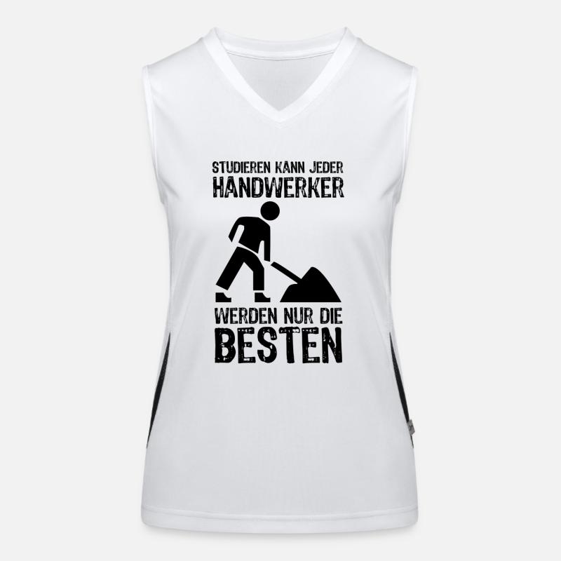 Handwerker Funktionelles Kontrast-Tank Top für Frauen