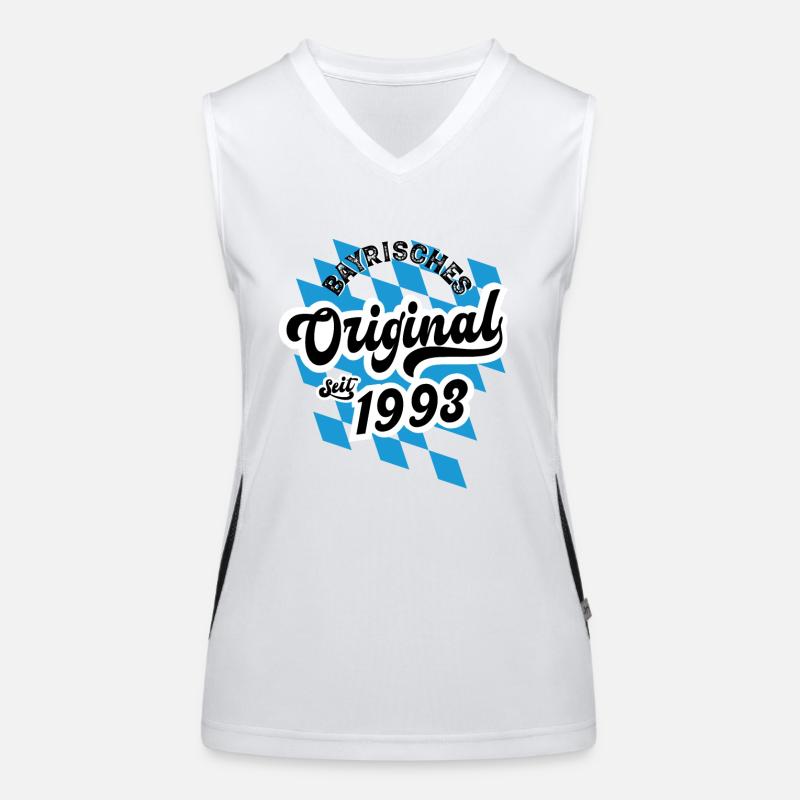 1993 Bayrisches Original seit 1993 Geburtstag Funktionelles Kontrast-Tank Top für Frauen