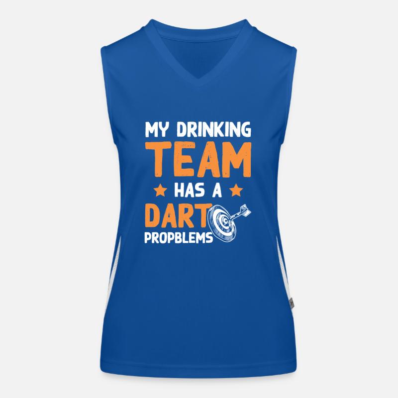 Équipe de fléchettes Débardeur respirant contrasté Femme