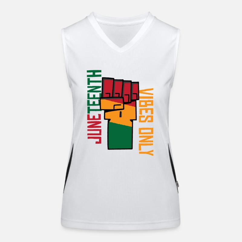 Juneteenth Vibes Only | Freedom | Emancipation Day Women's Functional Contrast Tank Top