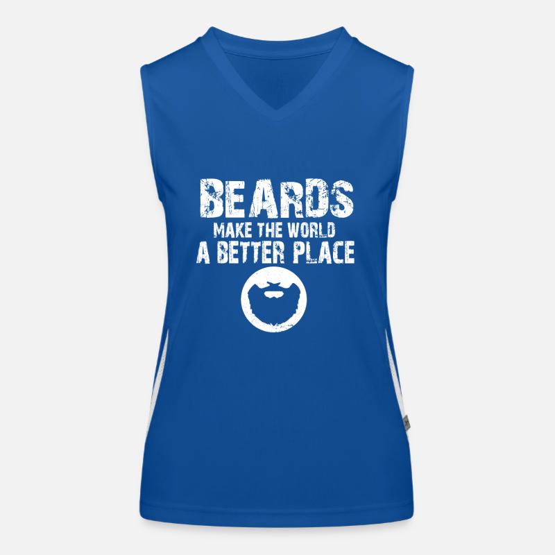Beard Life Gang Beards Make The World A Better Débardeur respirant contrasté Femme