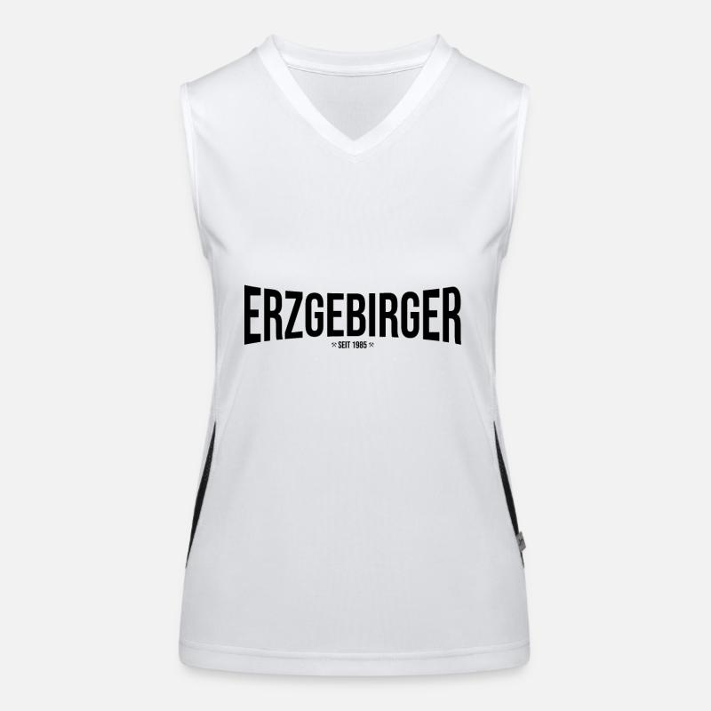Erzgebirger seit 1985 Funktionelles Kontrast-Tank Top für Frauen