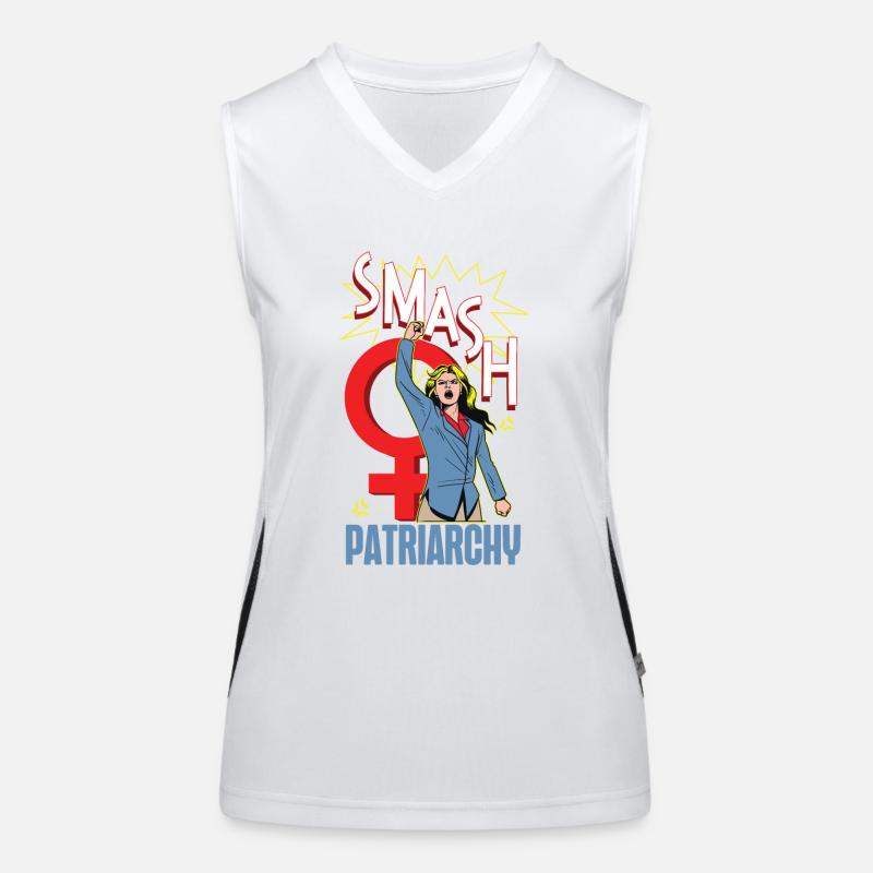 Feminist Smash Patriarchy Women's Functional Contrast Tank Top