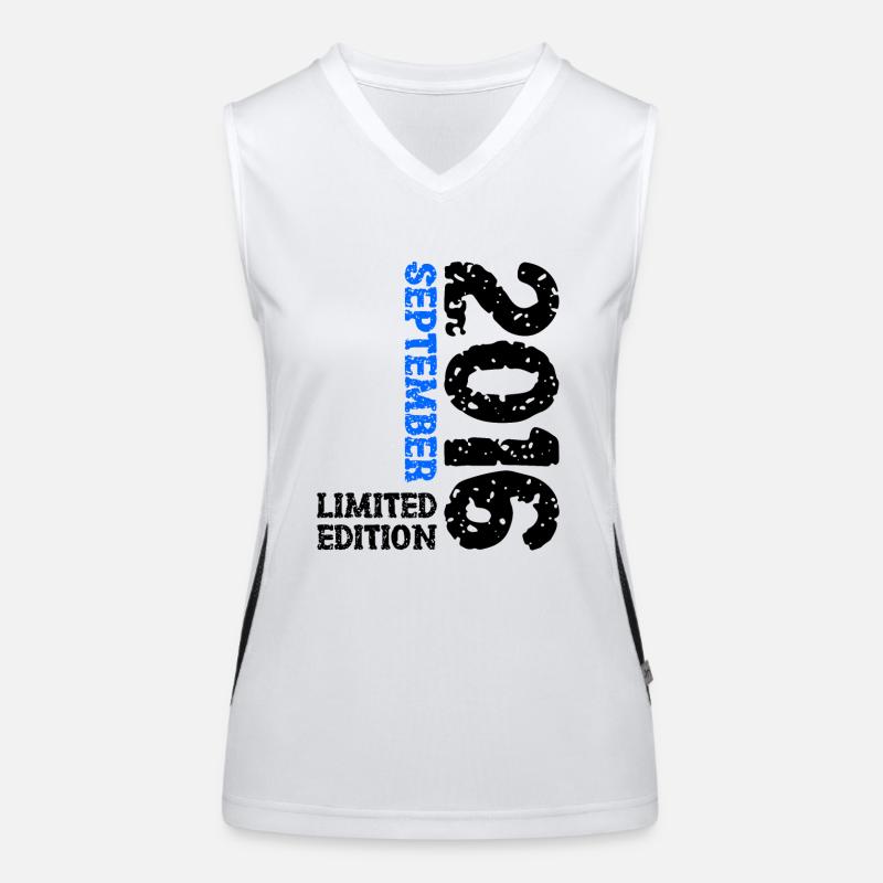 2016 September Limited Edition 7th Birthday Decoration Women's Functional Contrast Tank Top