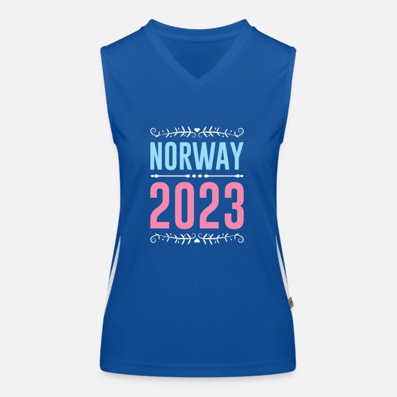 Norvège 2023 Débardeur respirant contrasté Femme