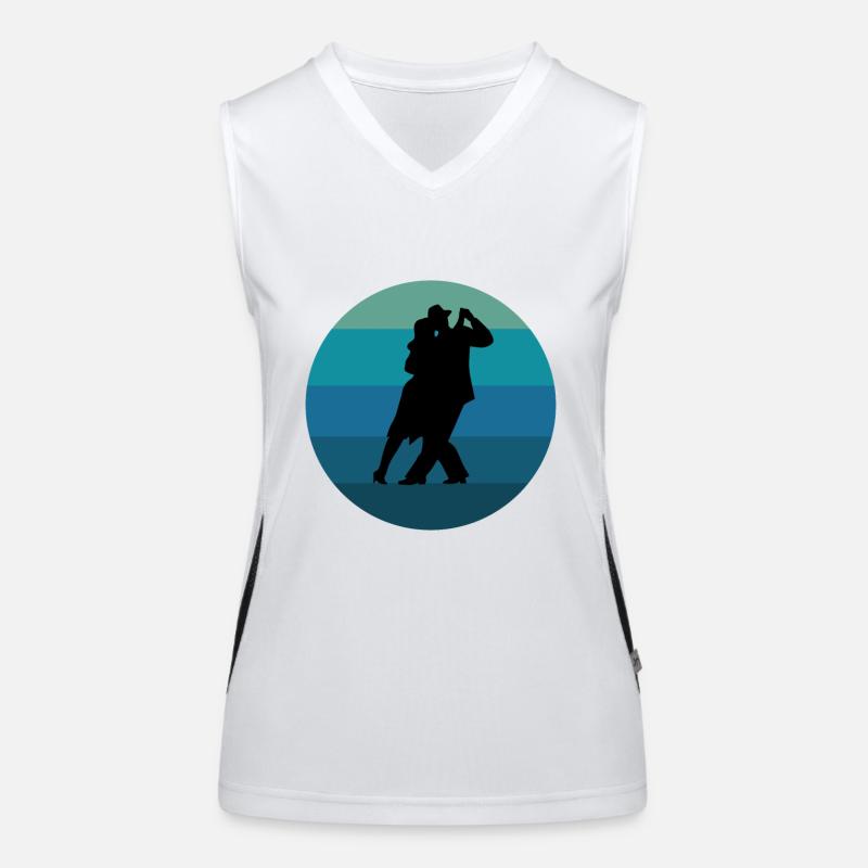 Argentine Tango Dancing Milonga Vals Women's Functional Contrast Tank Top