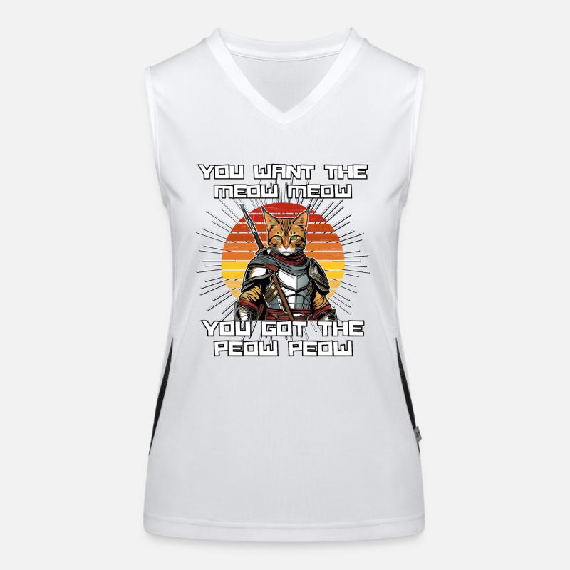 Katzen Katze Katzenshirt Katze Geschenkidee kitten Funktionelles Kontrast-Tank Top für Frauen